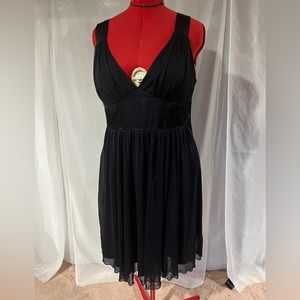 Navy soft mesh chiffon dress size 18w